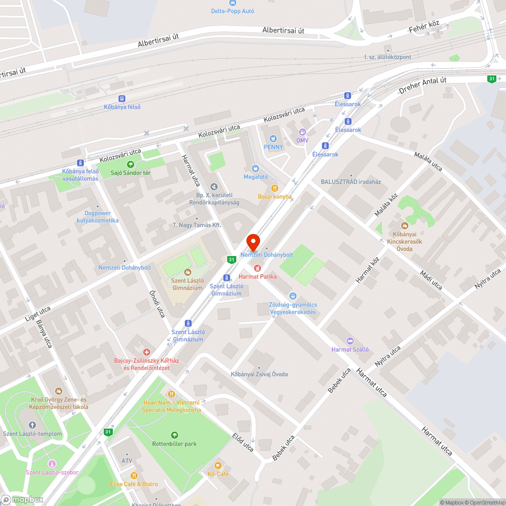 Megsüllyedt és billeg bejelentés helye