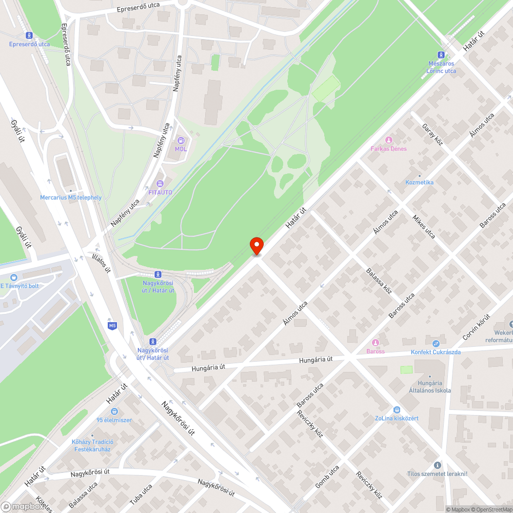 Sötét lámpa bejelentés helye