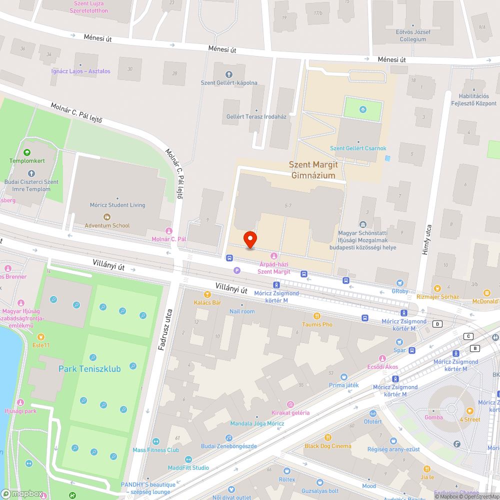 Érthetelen megoldás a Villányi úton.... bejelentés helye