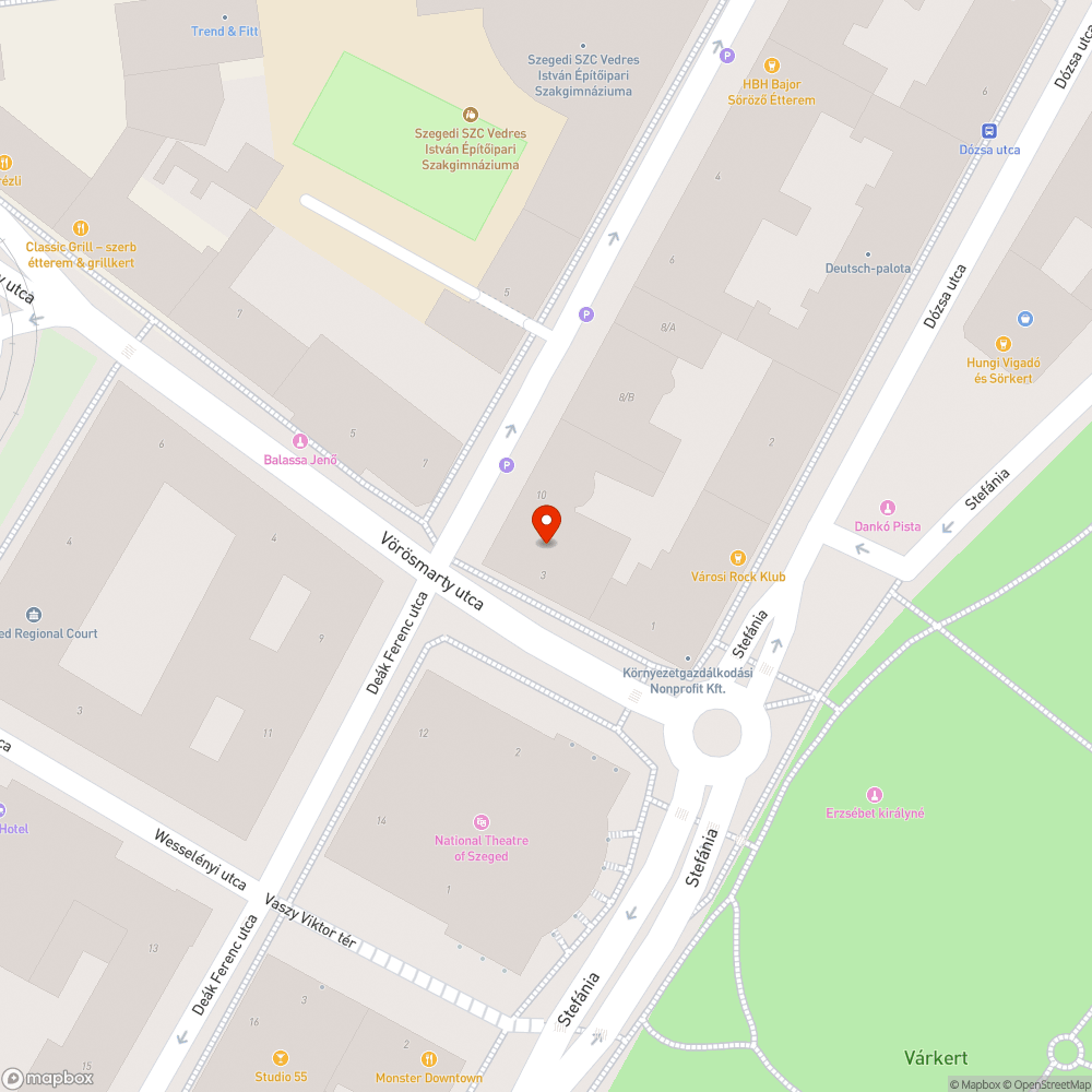 Törött csatornarács - Deák Ferenc utca 10. bejelentés helye