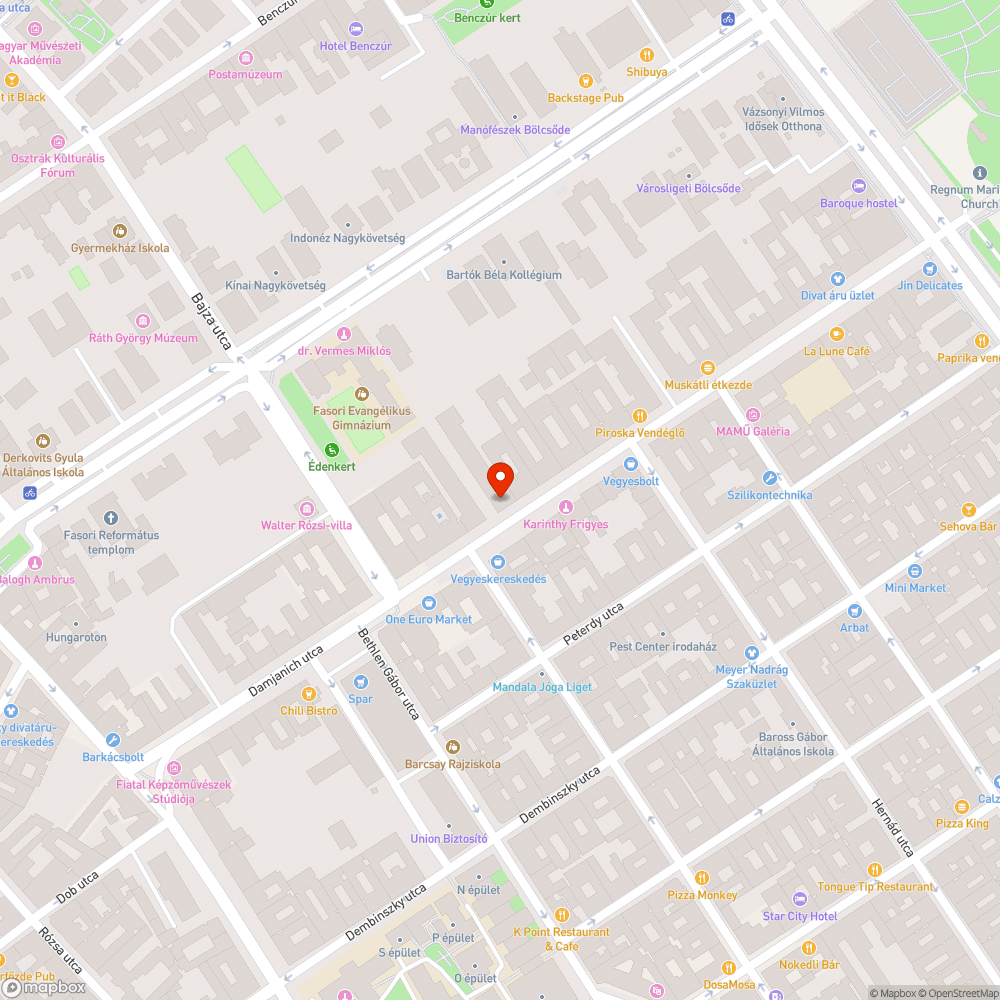 Üres oszlop bejelentés helye