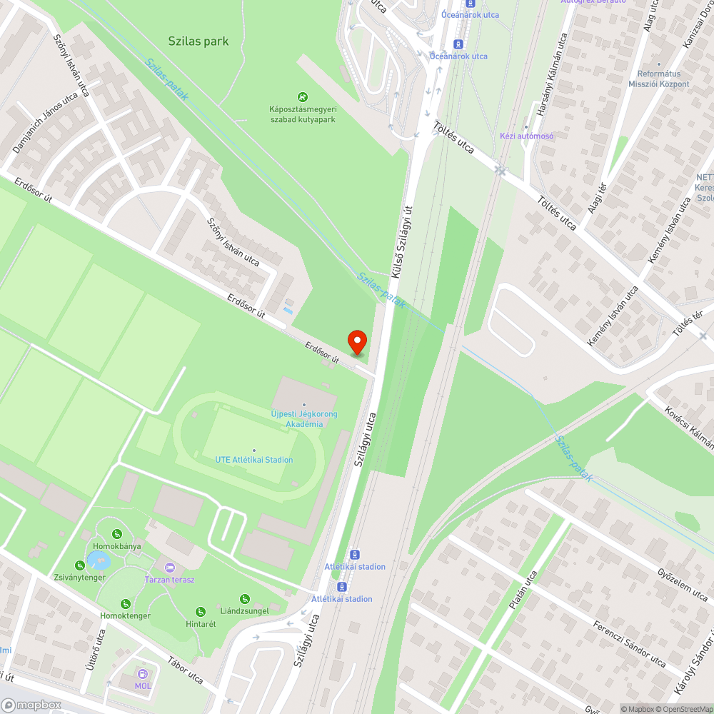 Szemét a Szilágyi utca mentén bejelentés helye