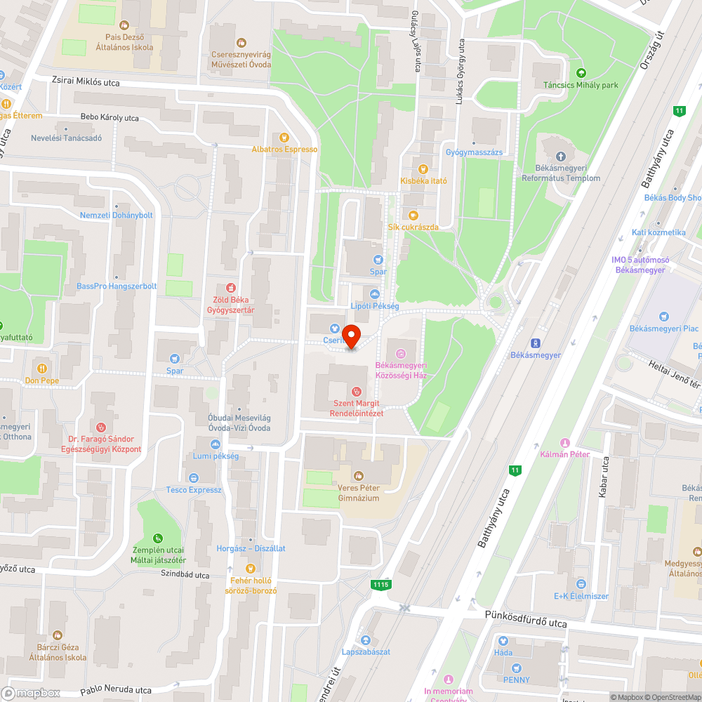 Kiégett bejelentés helye