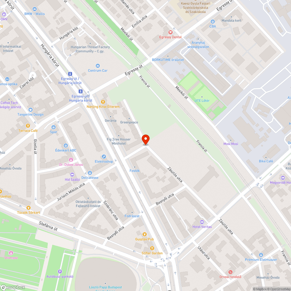 A semmibe vezető járda. bejelentés helye