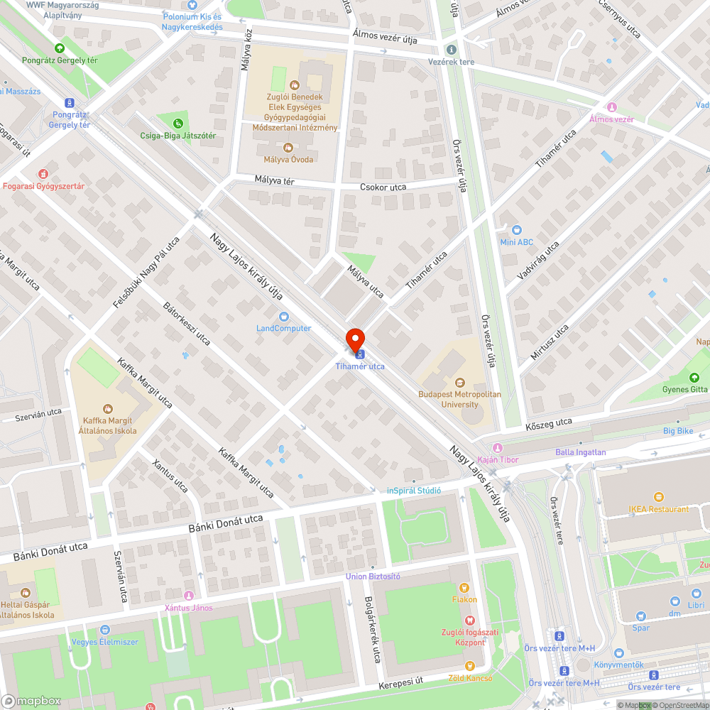 Sötét lámpa bejelentés helye