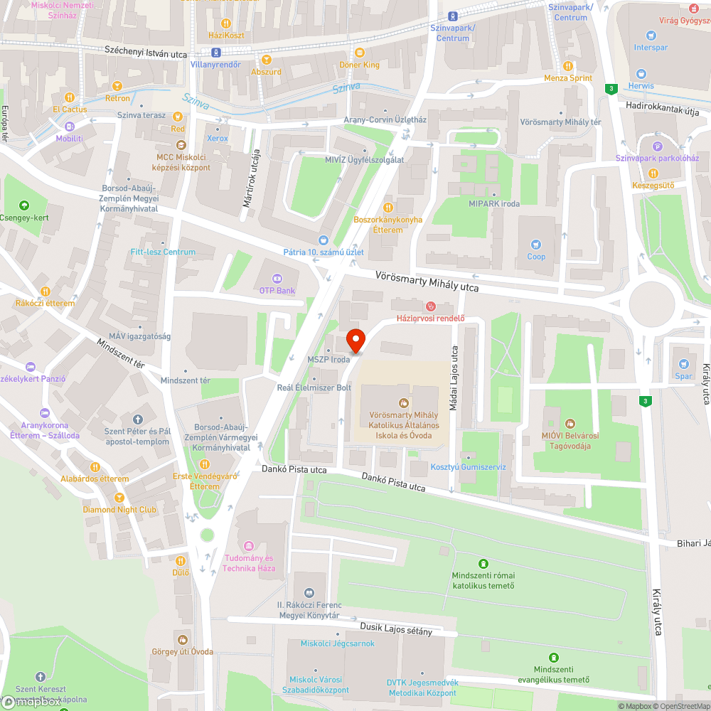 Hiányzó burkolat bejelentés helye