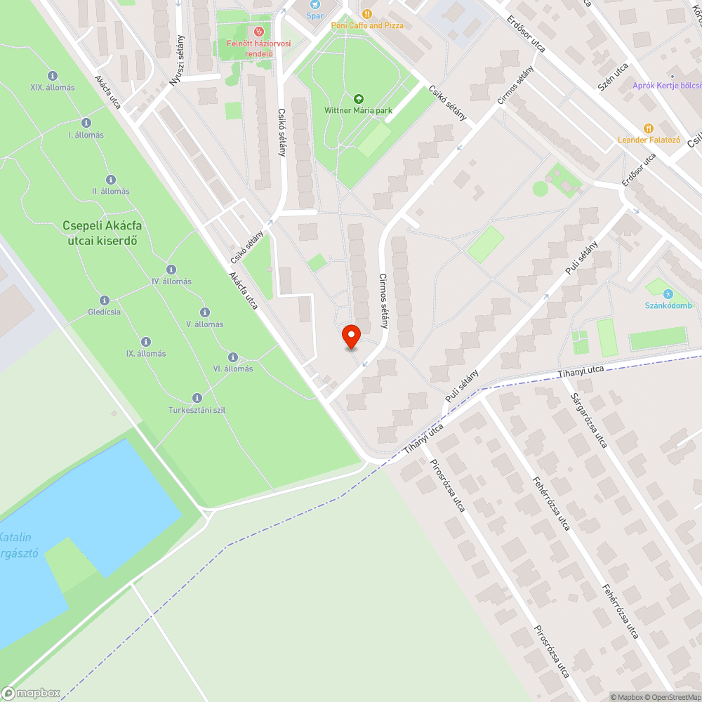 Kiégett lámpa bejelentés helye