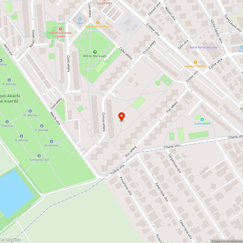 Kiégett lámpa bejelentés helye