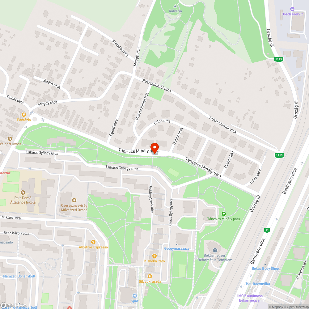 Hiányzó szemetes bejelentés helye