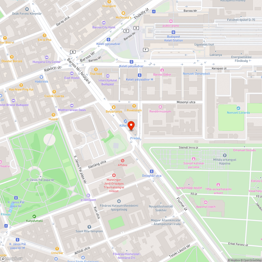 Balesetveszélyes kereszteződés bejelentés helye