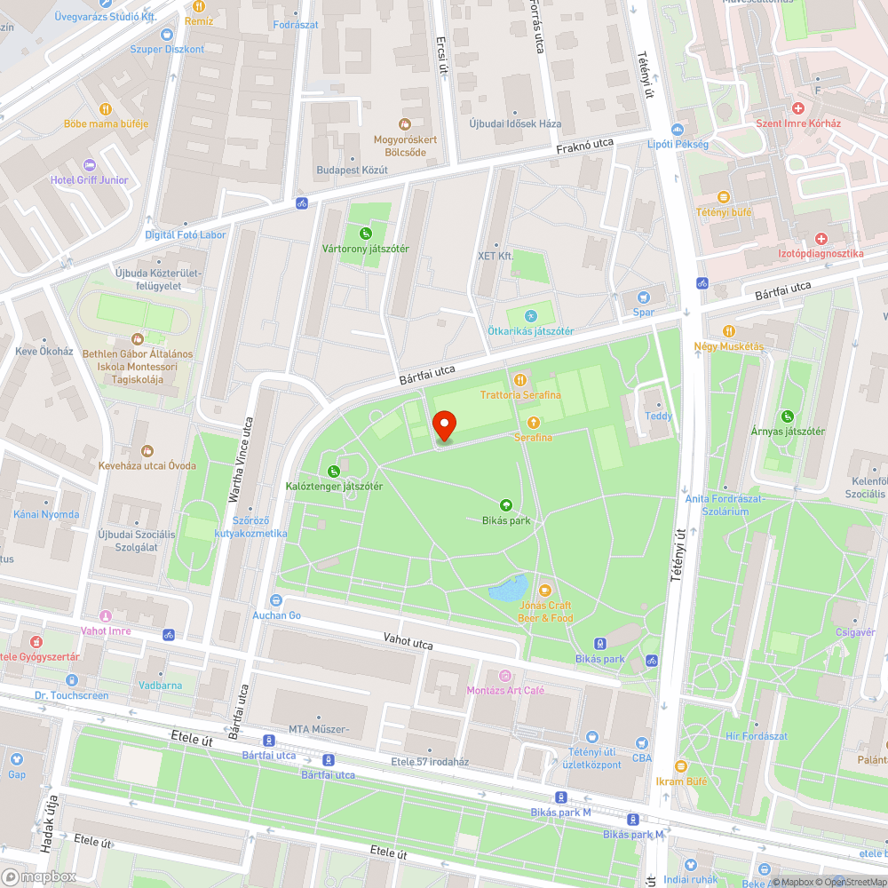 Bikás parki lámpák bejelentés helye