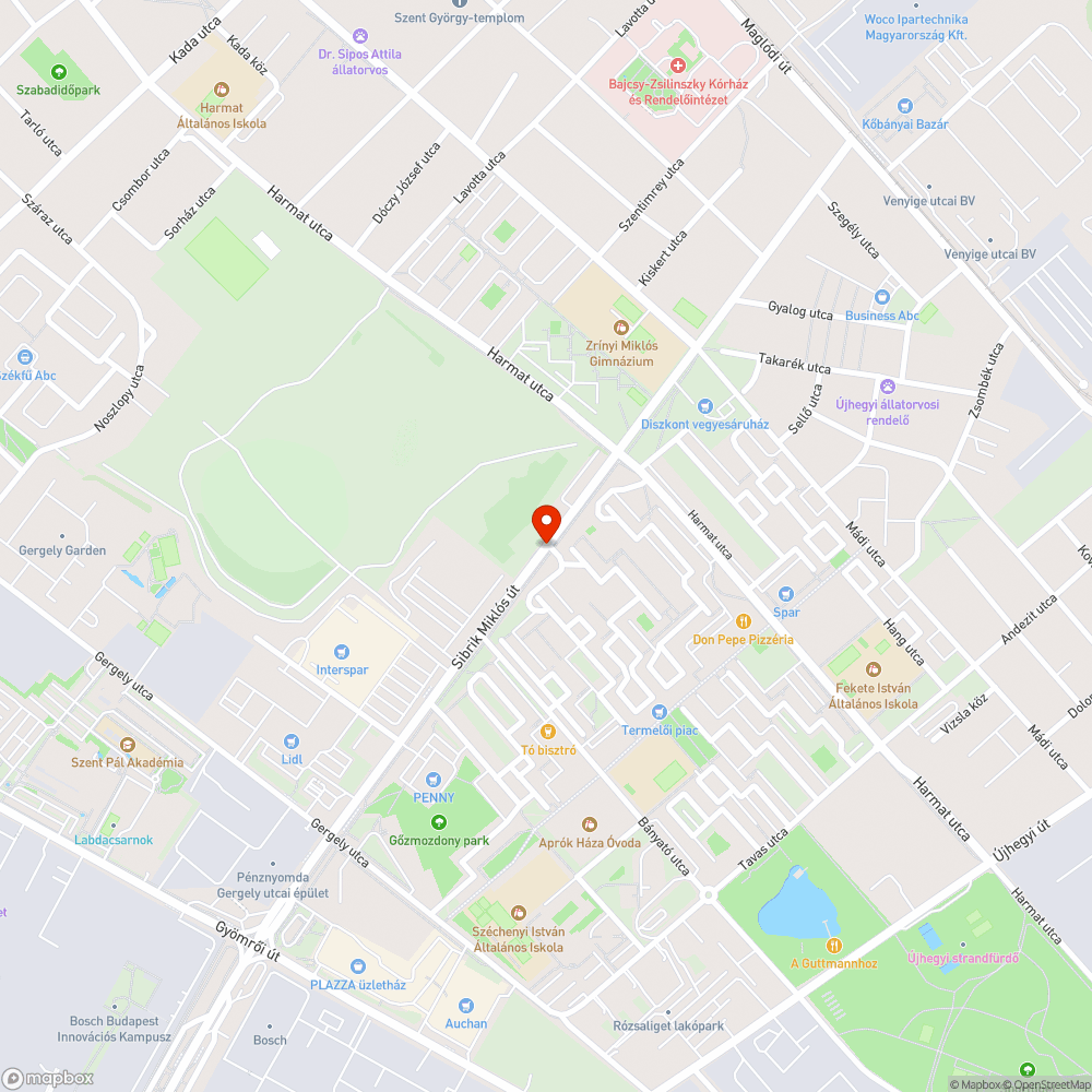 Balesetveszélyes járda az átkelőhelynél bejelentés helye