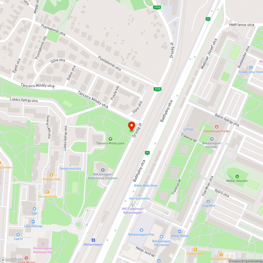 Új buszmegálló javaslat bejelentés helye