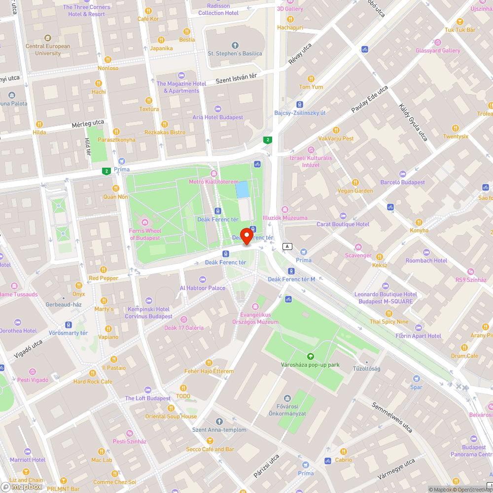 Deák téri kukacsonkok bejelentés helye