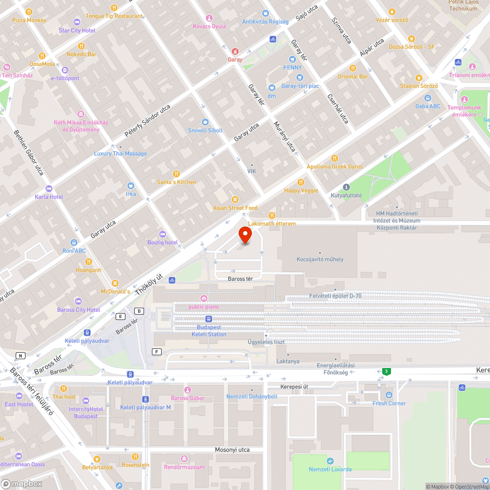 Letaposott növényzet a Keleti pu parkolóban bejelentés helye