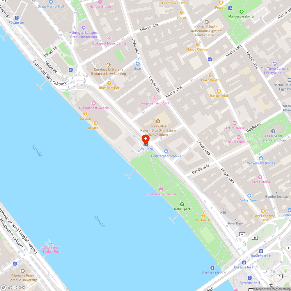 Graffiti a Bálnánál bejelentés helye