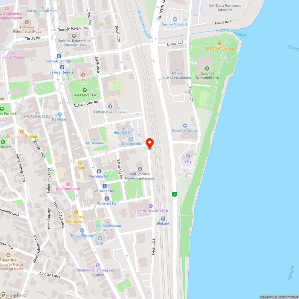 Budafok vasútállomás graffitik bejelentés helye