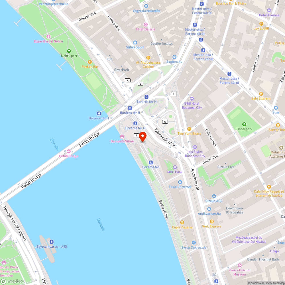 Kiégett lámpa bejelentés helye