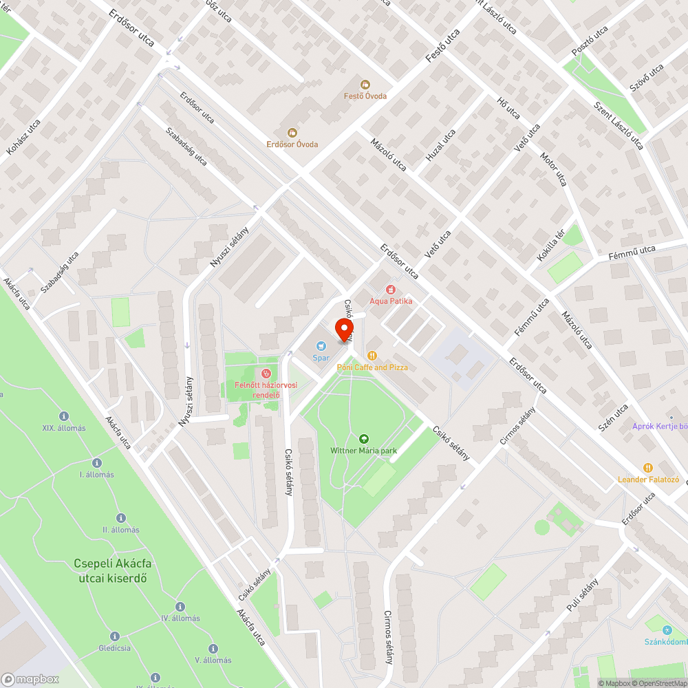 Sérülések bejelentés helye