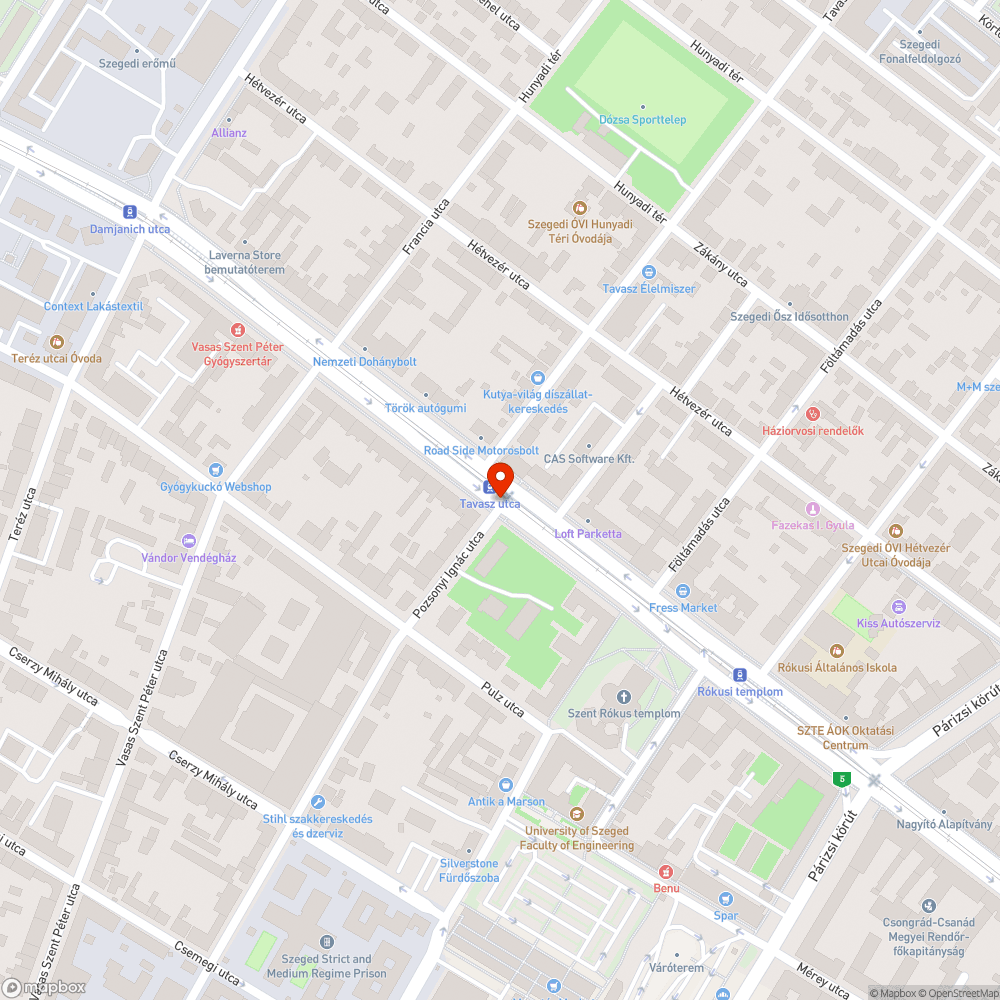 Alacsonyra kihelyezett táblák bejelentés helye