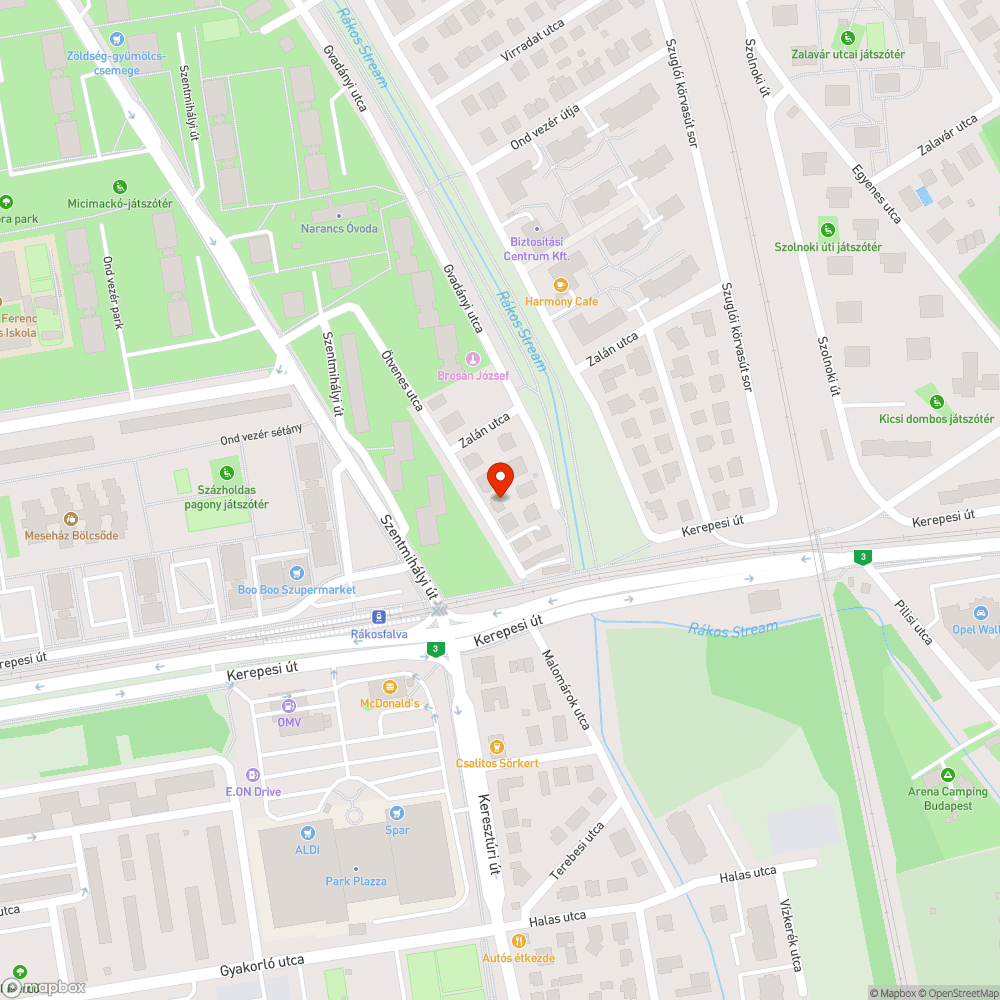 Kidöntött tábla bejelentés helye