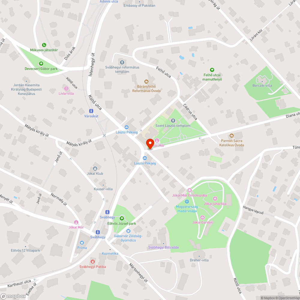 Balesetveszélyes járda bejelentés helye