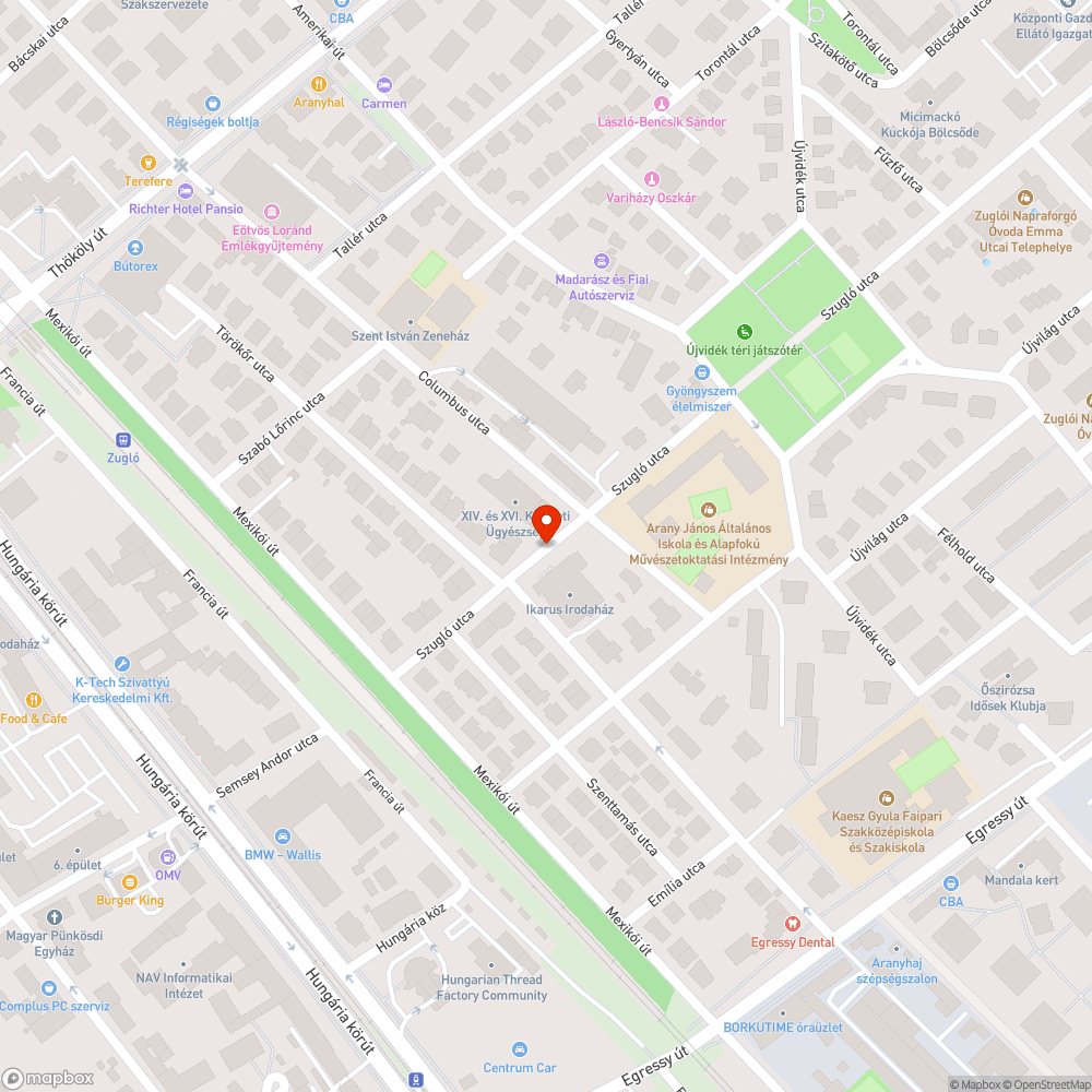 Kintfelejtett tábla bejelentés helye