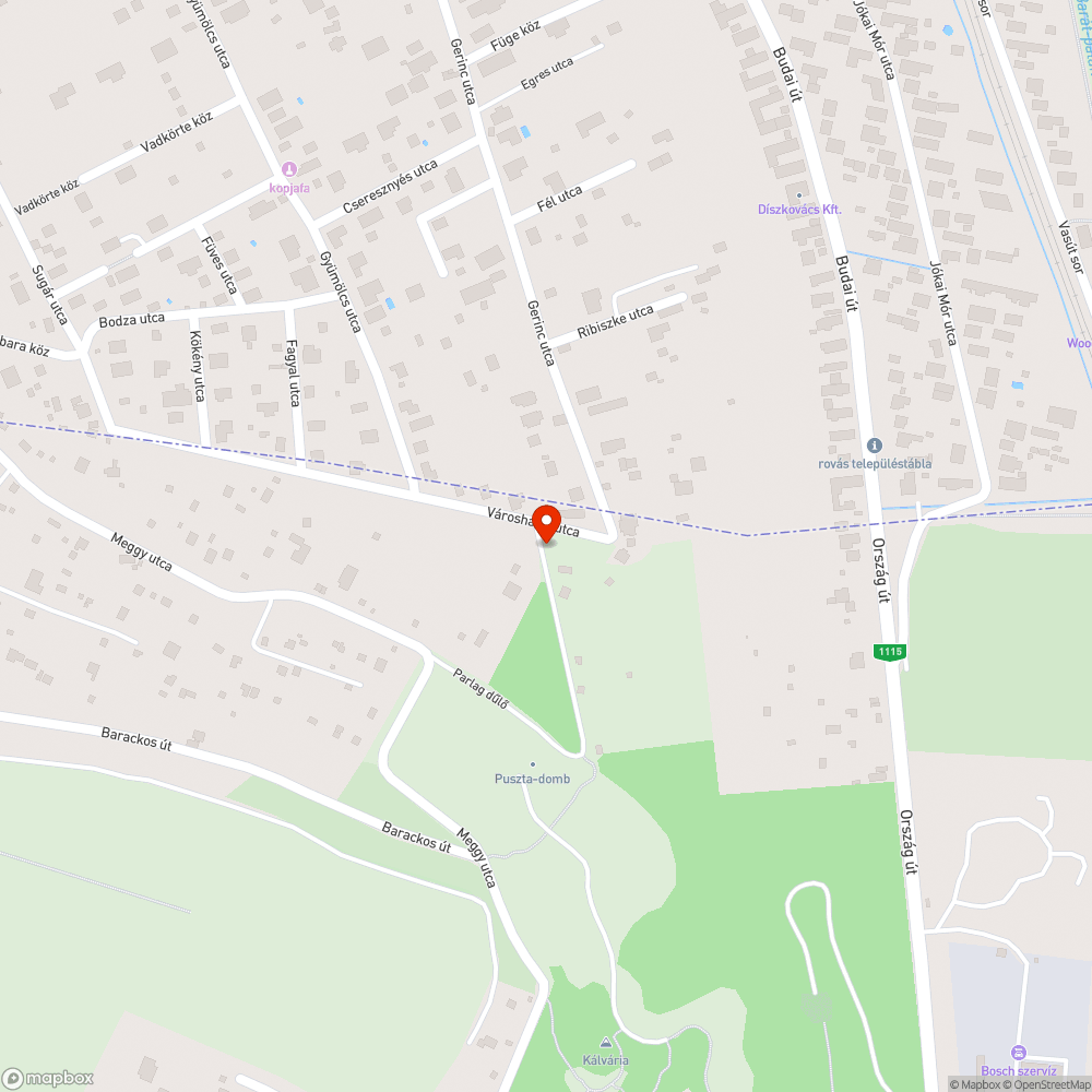 Szemetes, elhagyatott utca bejelentés helye