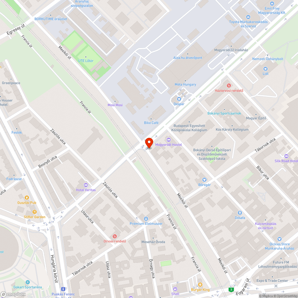 Elhagyott bevásárlókocsik bejelentés helye