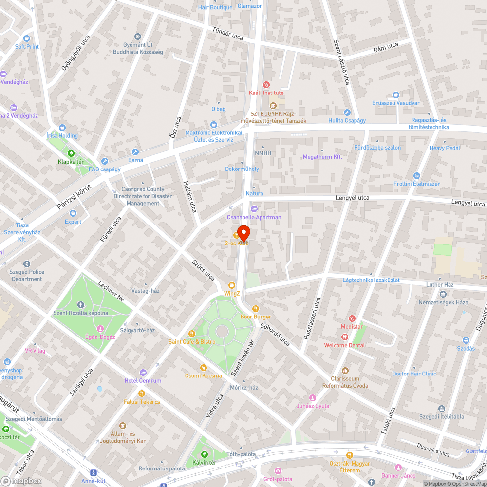 Sötét szakasz bejelentés helye