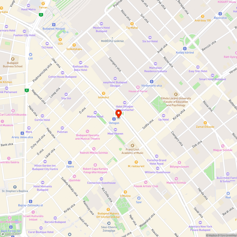 Oktogon 2. bejelentés helye