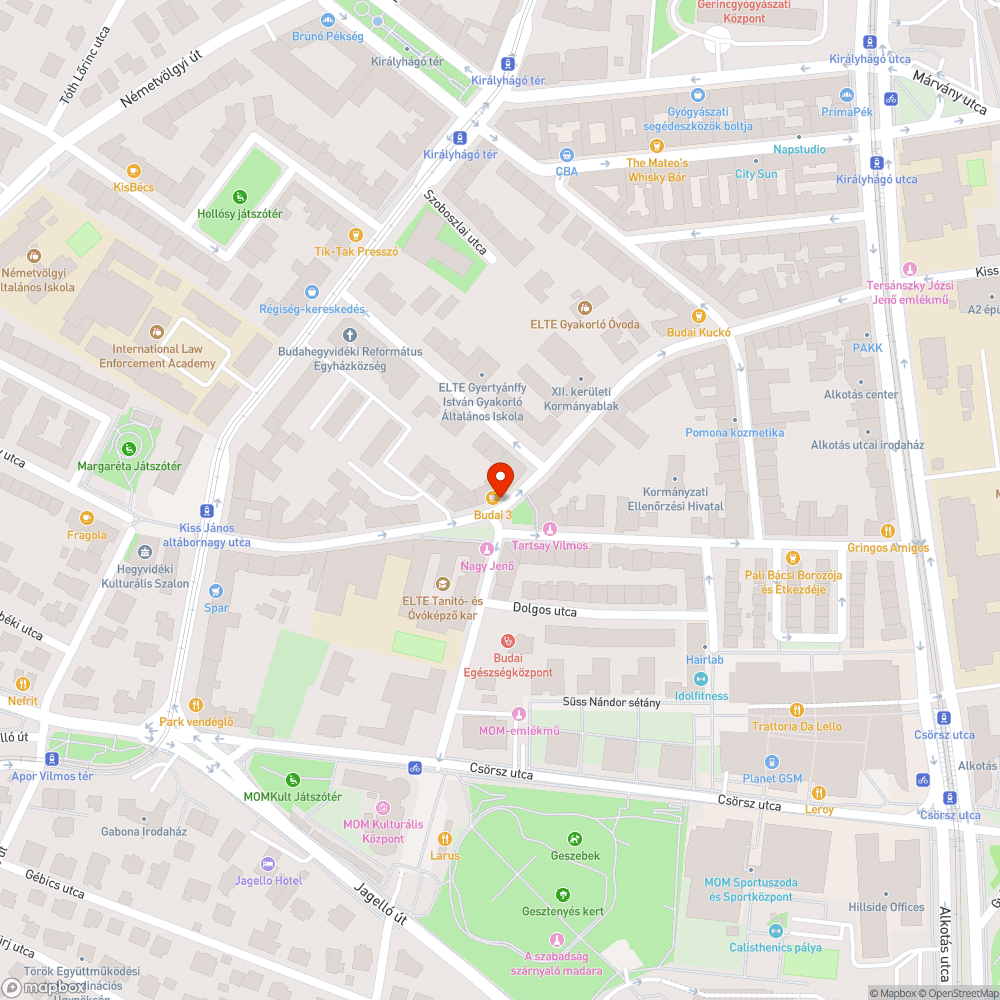 Problémás kereszteződés bejelentés helye