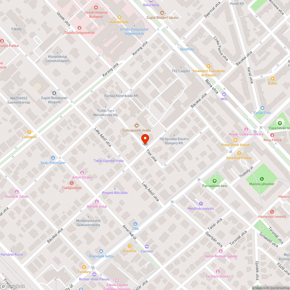 Nem létező házszám bejelentés helye