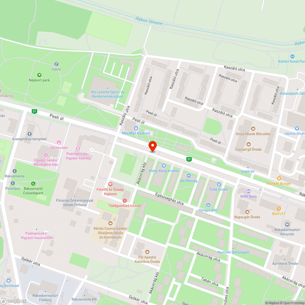 Hiányzó üveg bejelentés helye