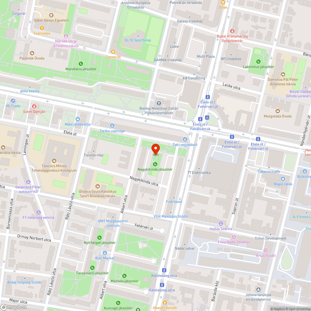 javításra szoruló padok a Nagykikinda játszótéren bejelentés helye