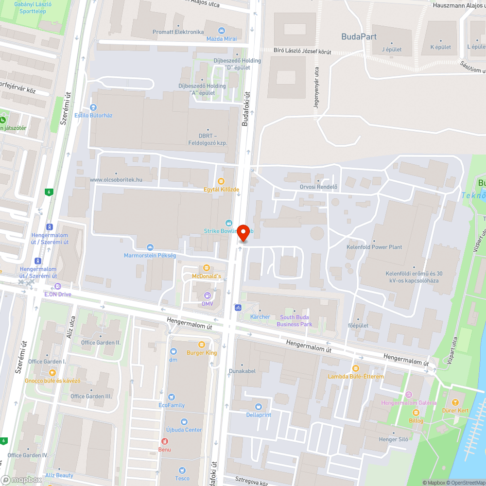 Teljes szélességében lezárt járda bejelentés helye