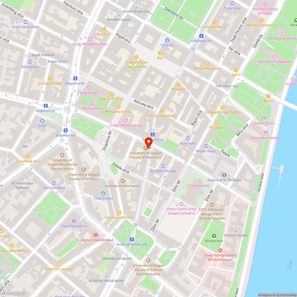 Szeged, Somogyi utca 20. előtti aknafedő javítás bejelentés helye