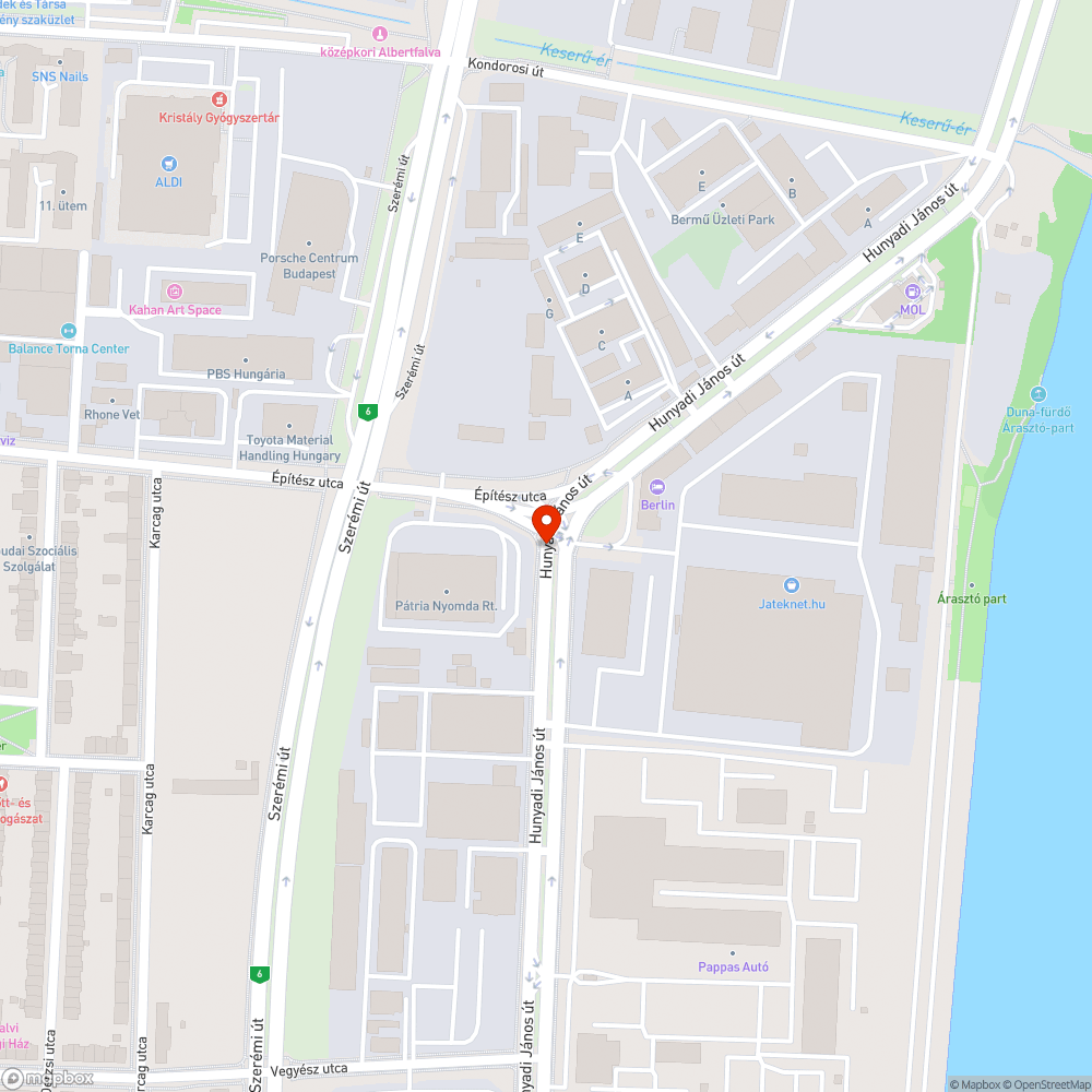 Belváros – Bodafok 0-0 bejelentés helye