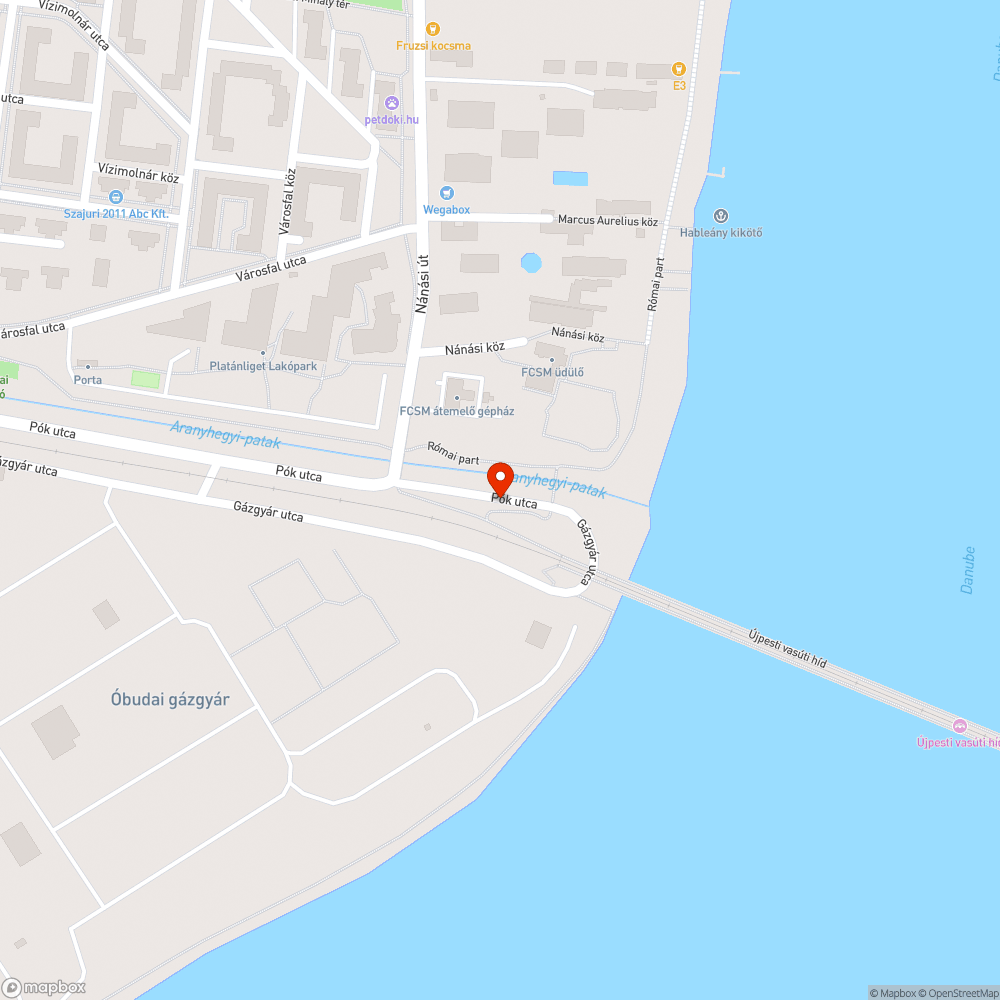 Újpesti vasúti híd budai felhajtó bejelentés helye