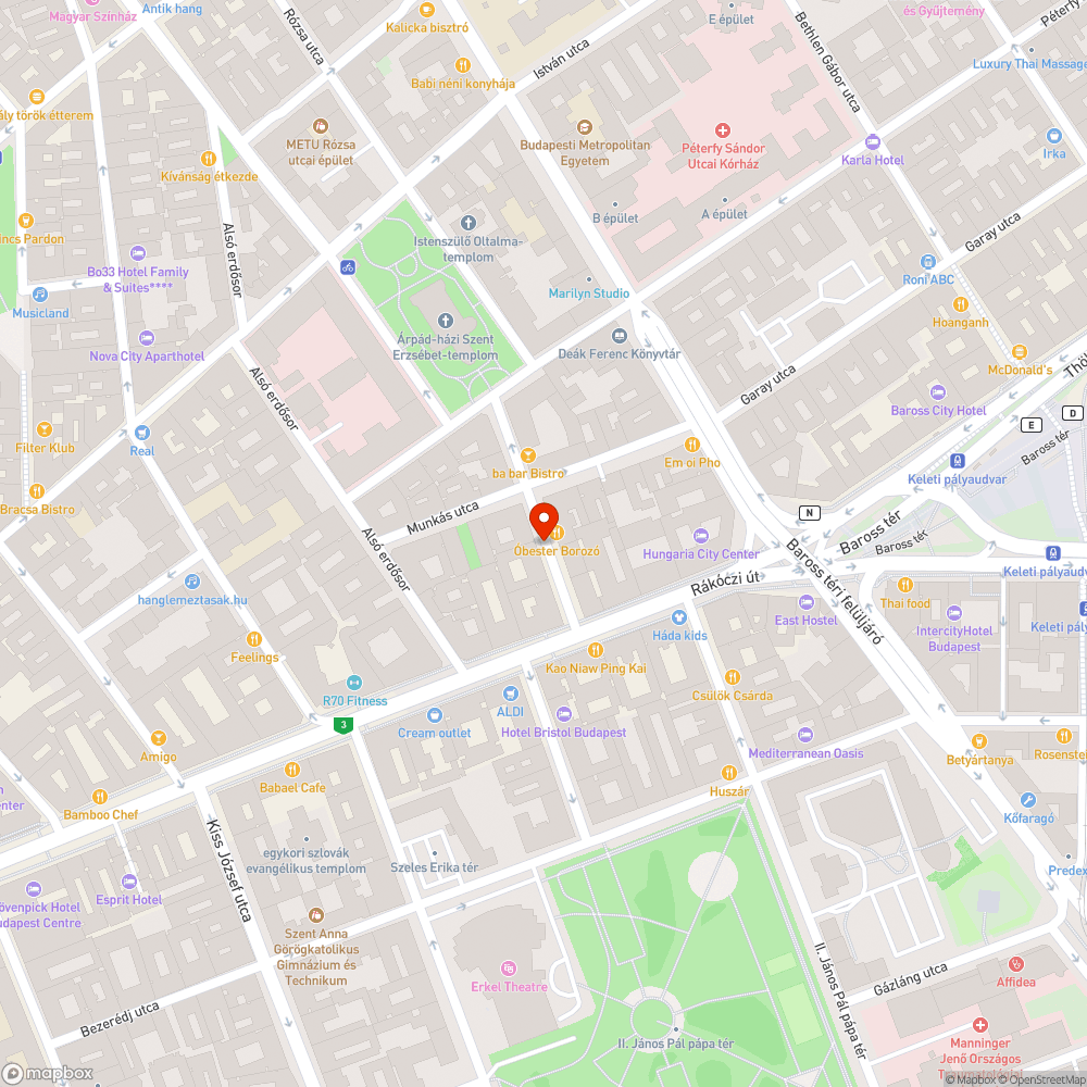 Utcán felejtett szobabicikli bejelentés helye