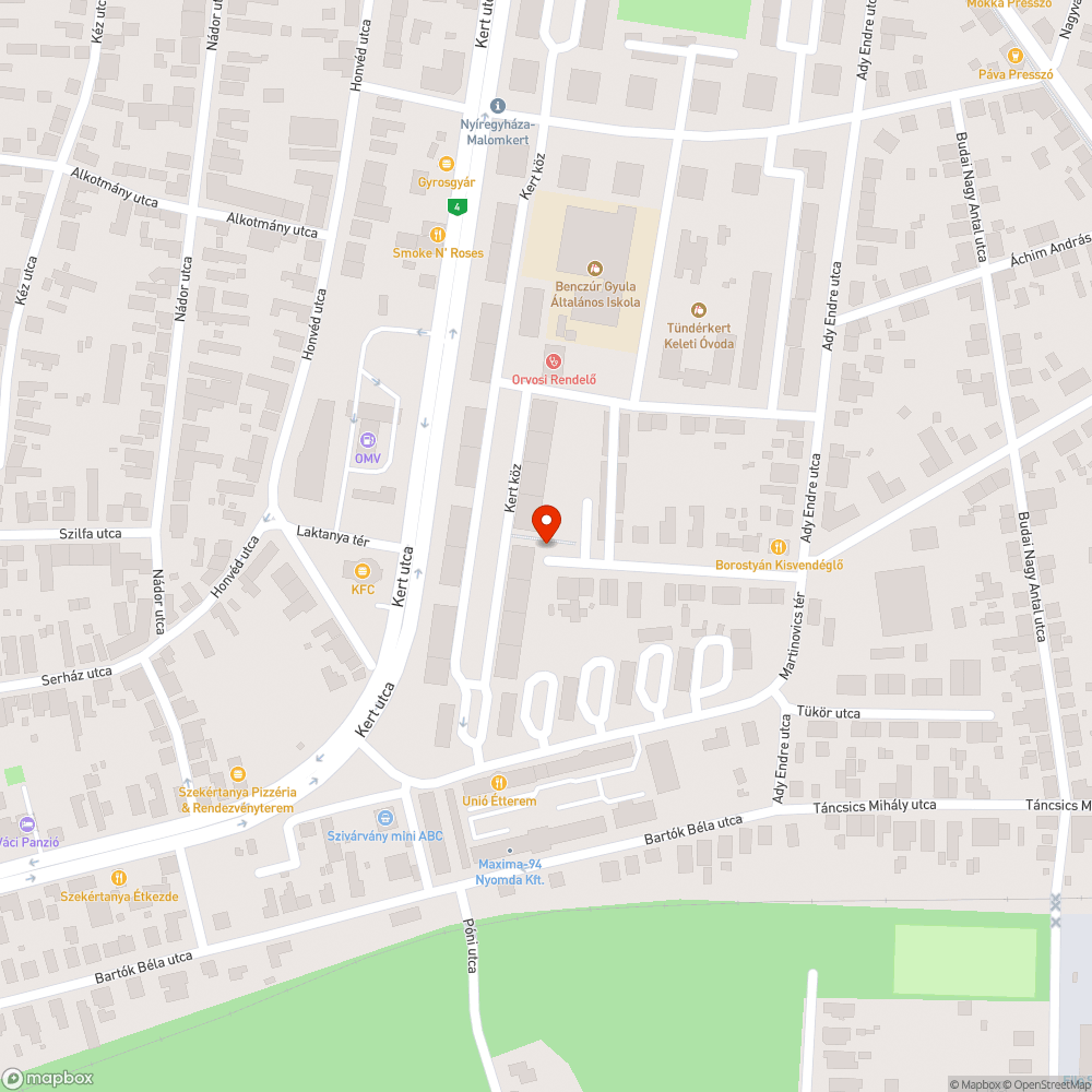 Szemetes park bejelentés helye