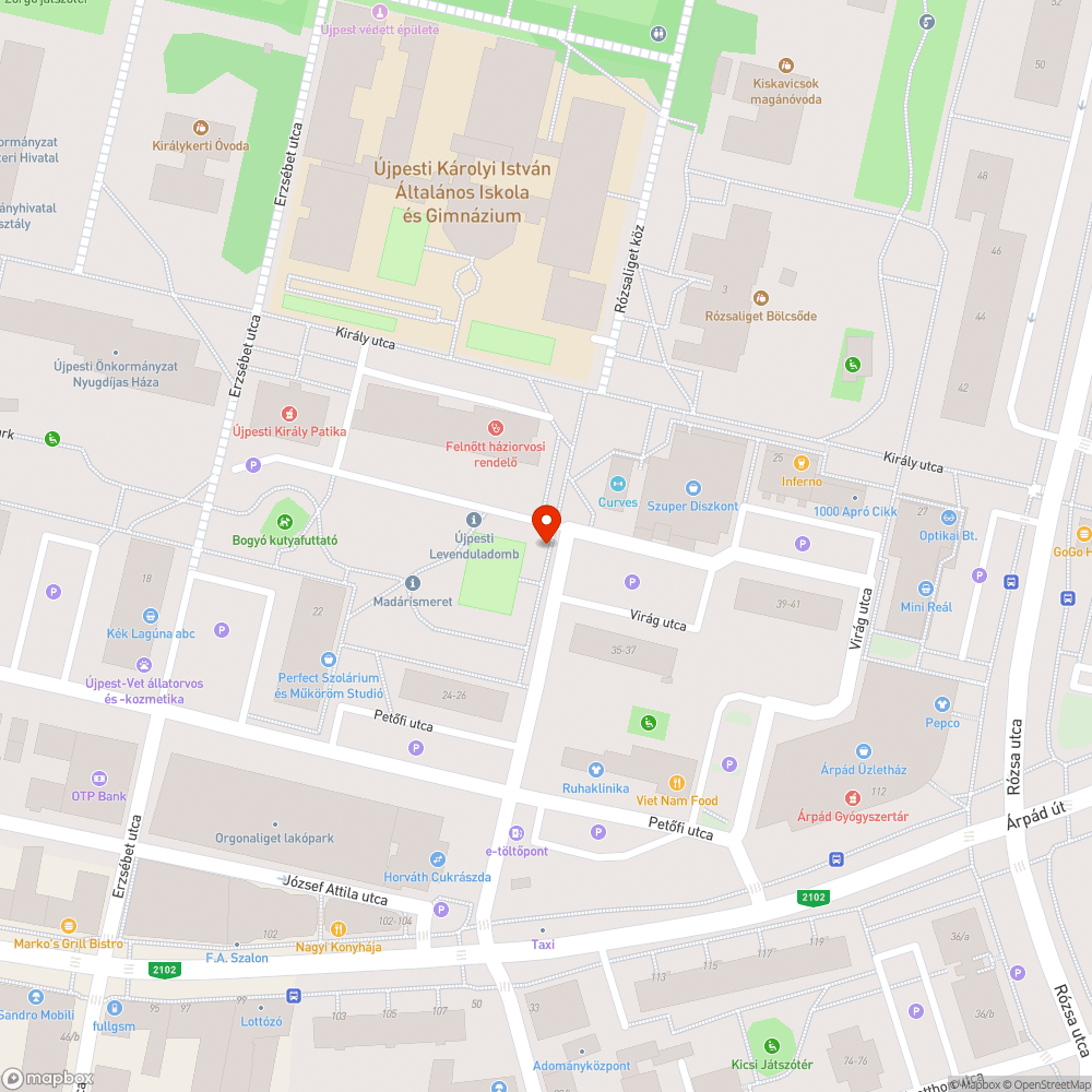 Veszélyes fa bejelentés helye