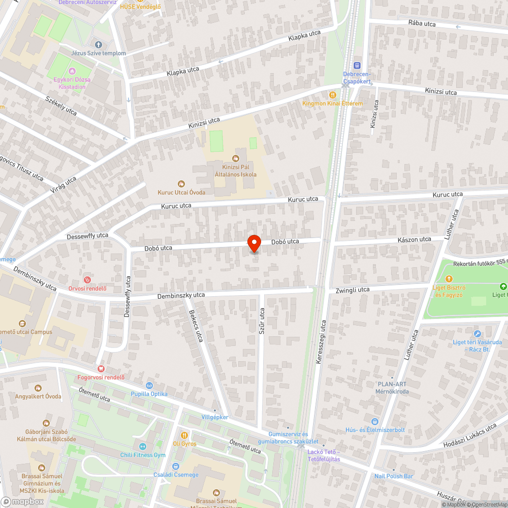 Kátyú bejelentés helye