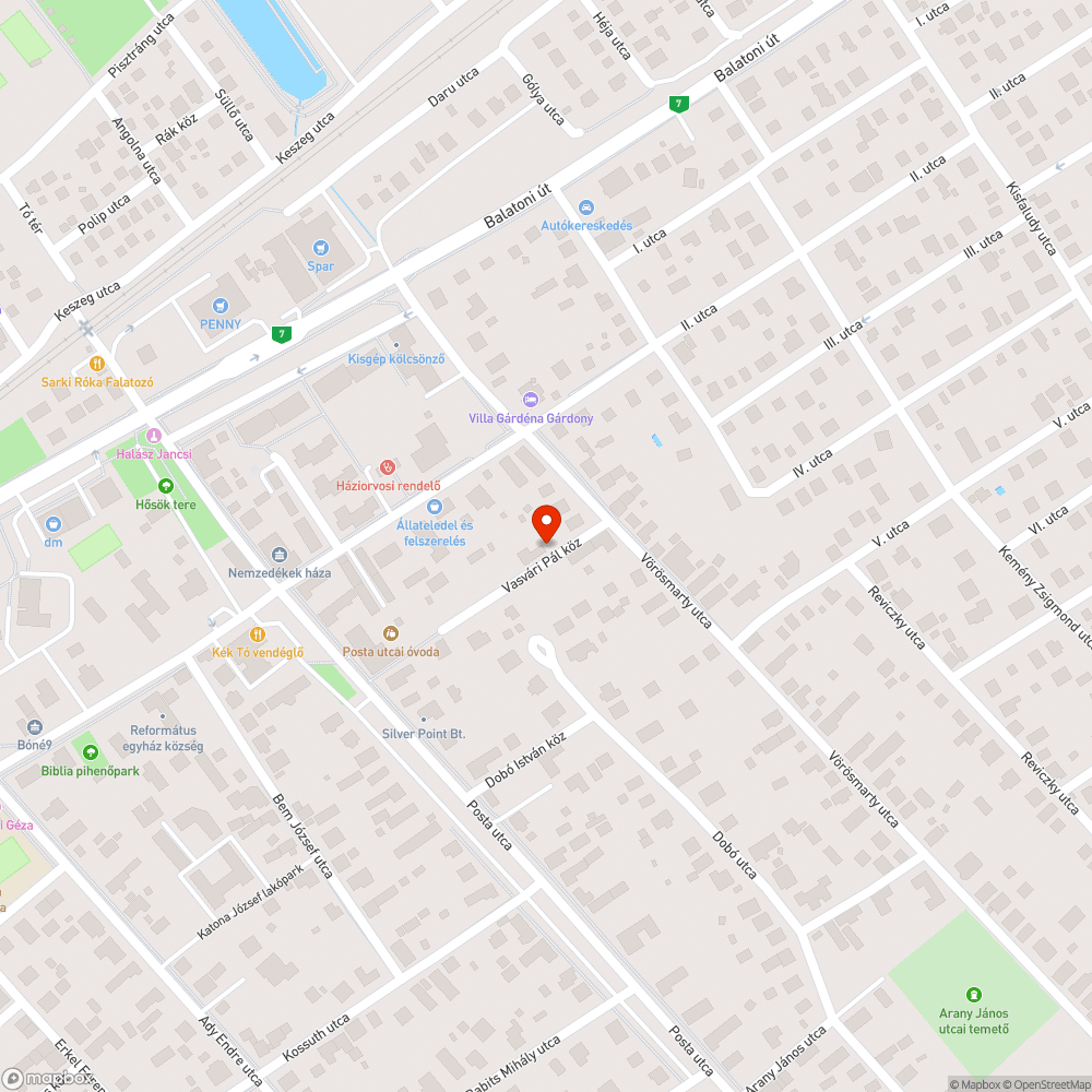 Nem működő köztéri lámpák a Vasvári közben bejelentés helye