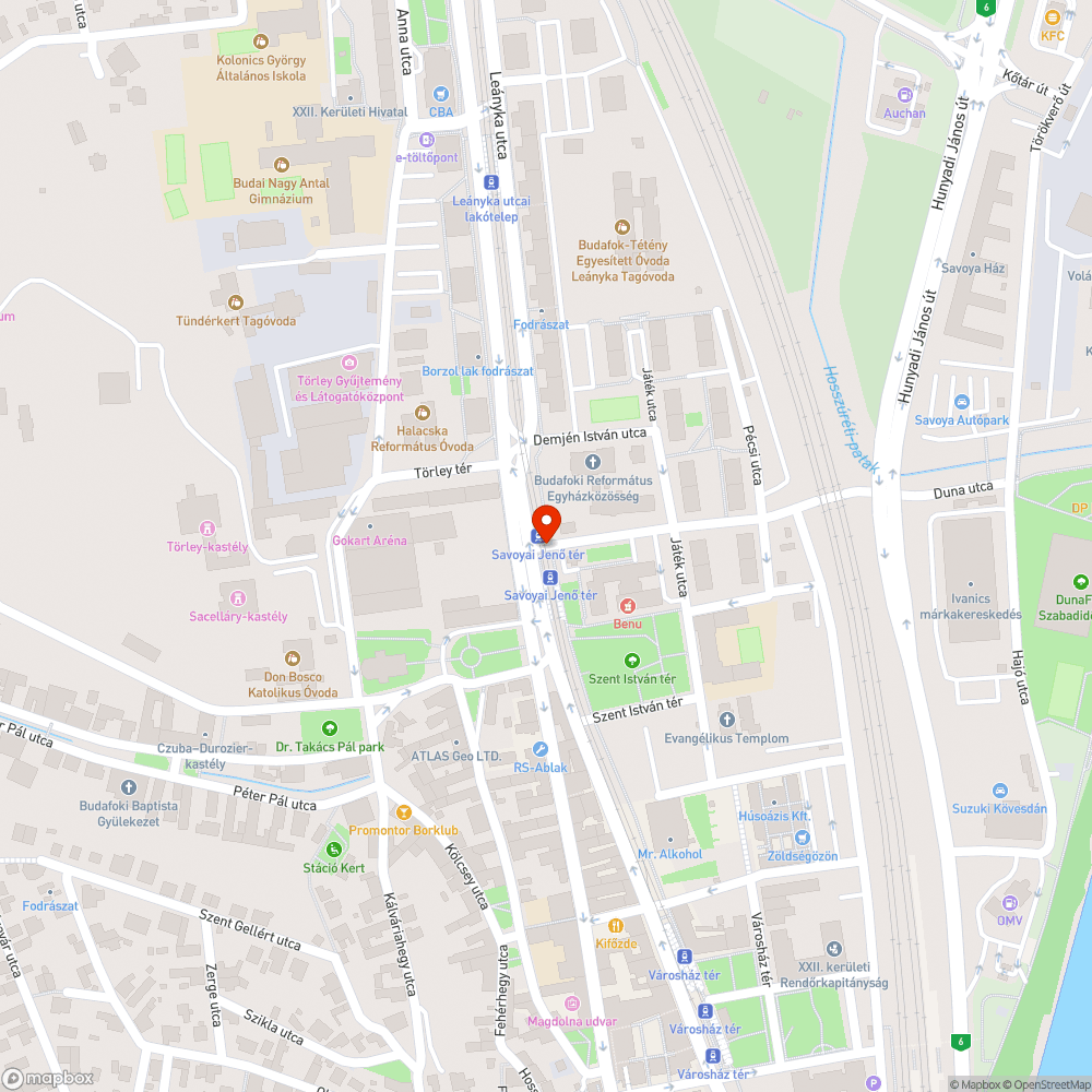 Duna utca repedés bejelentés helye