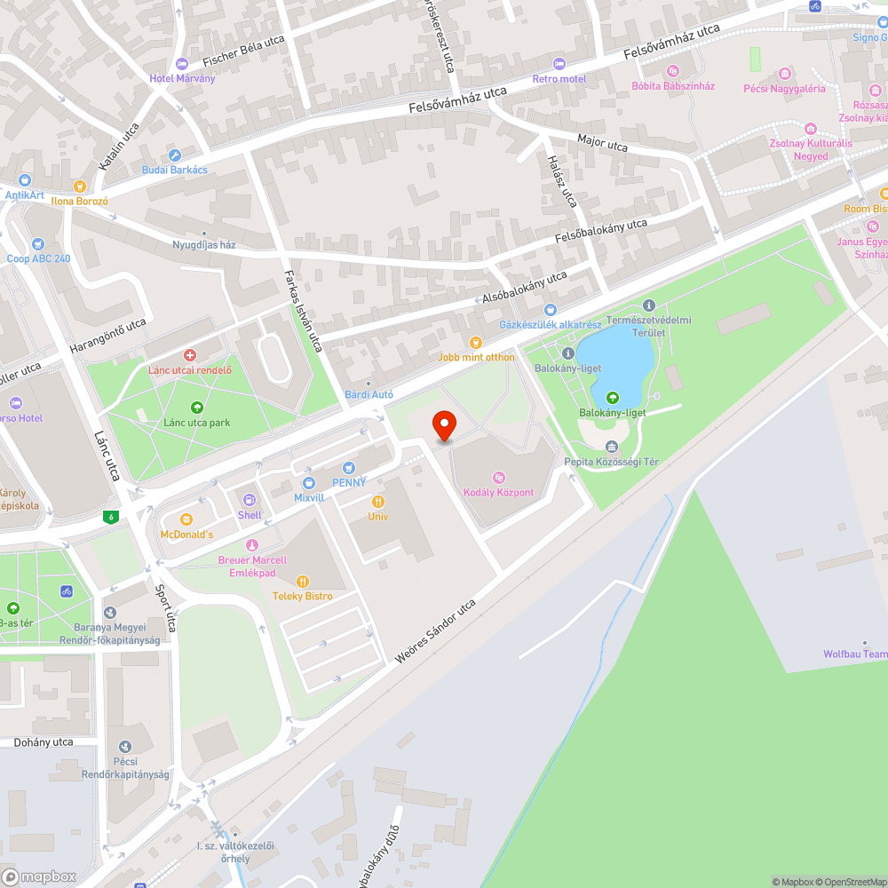 Balesetveszélyesen elhelyezett parkolásgátló bejelentés helye