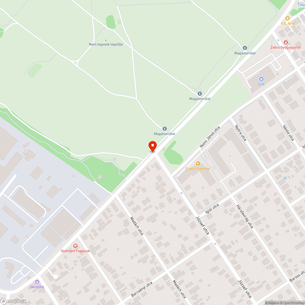 Lekopott zebra bejelentés helye