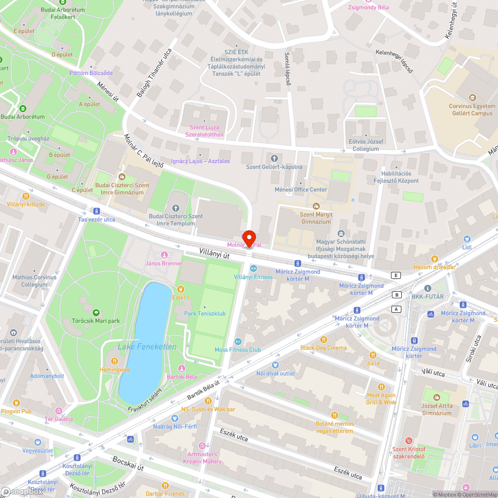 Kátyús átkelő bejelentés helye