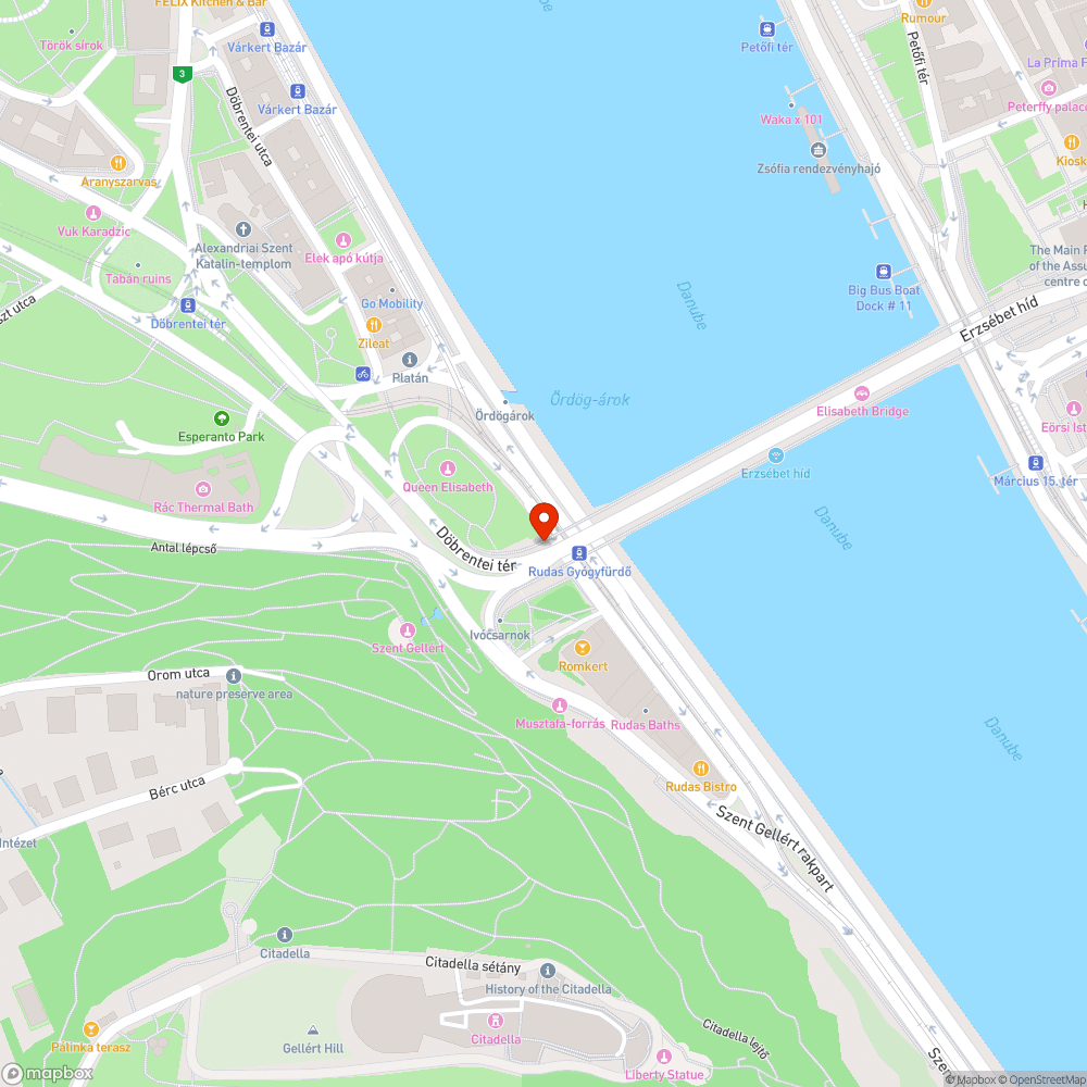 A Döbrentei téren régóta nem működik a jelzőlámpa bejelentés helye