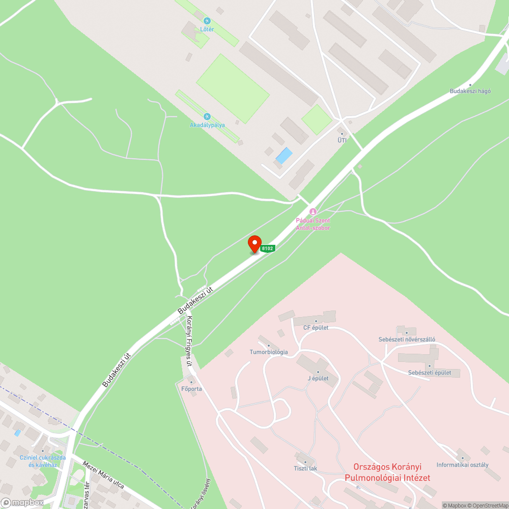 Kidőlt fa bejelentés helye